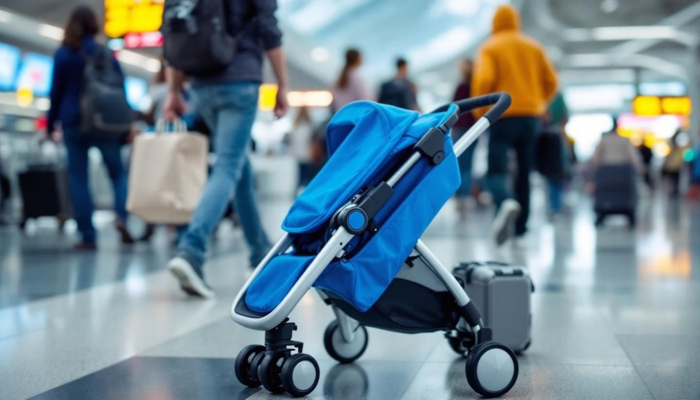 Comment optimiser l'usage d'une poussette lors de voyages en avion ?